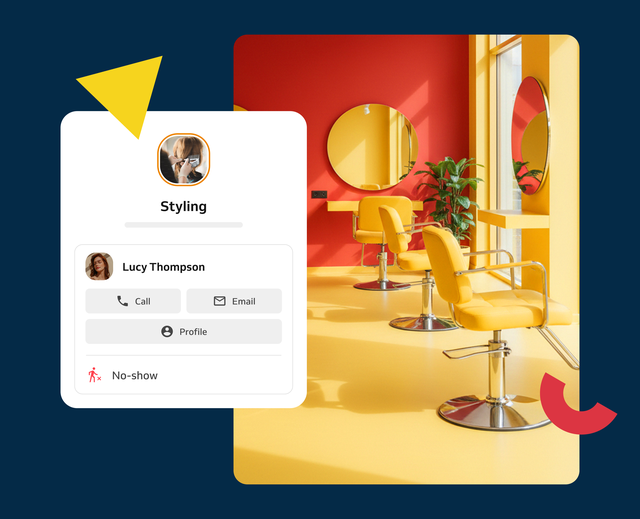 Online booking system with no-show reminder