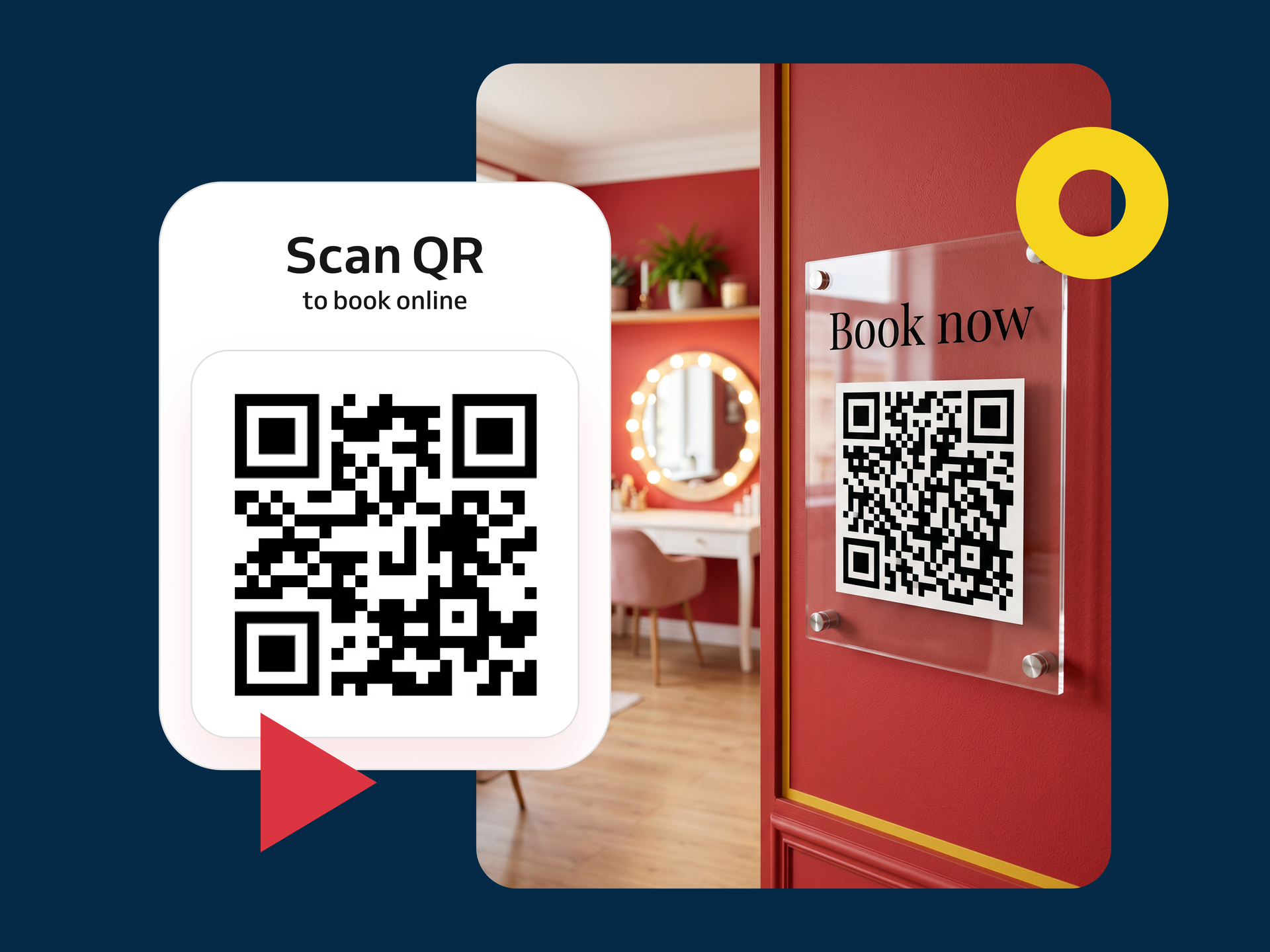QR codes, offline placement