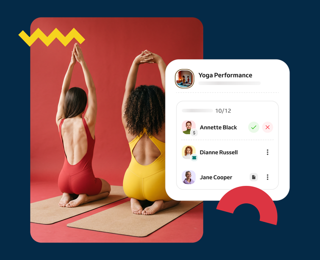 Yoga performance booking system