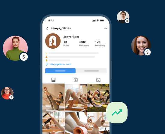 Pilates revenue from IG profile