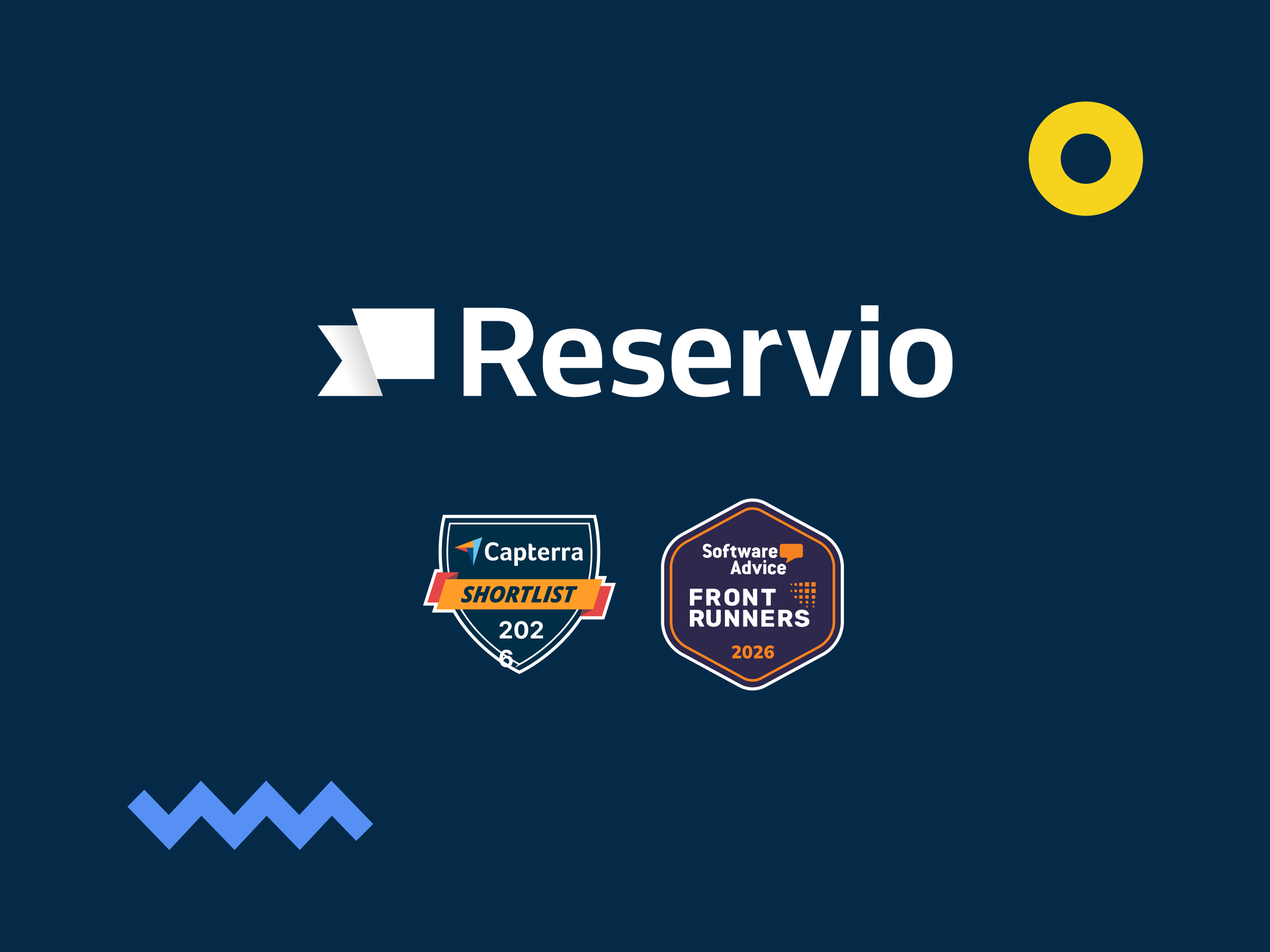 Reservio - Capterra shortlist and Software Advice front runners 2026