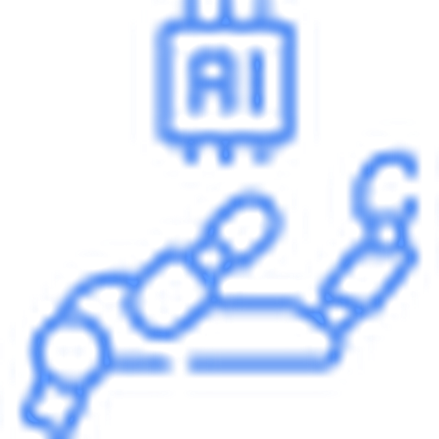 robotic hand icon