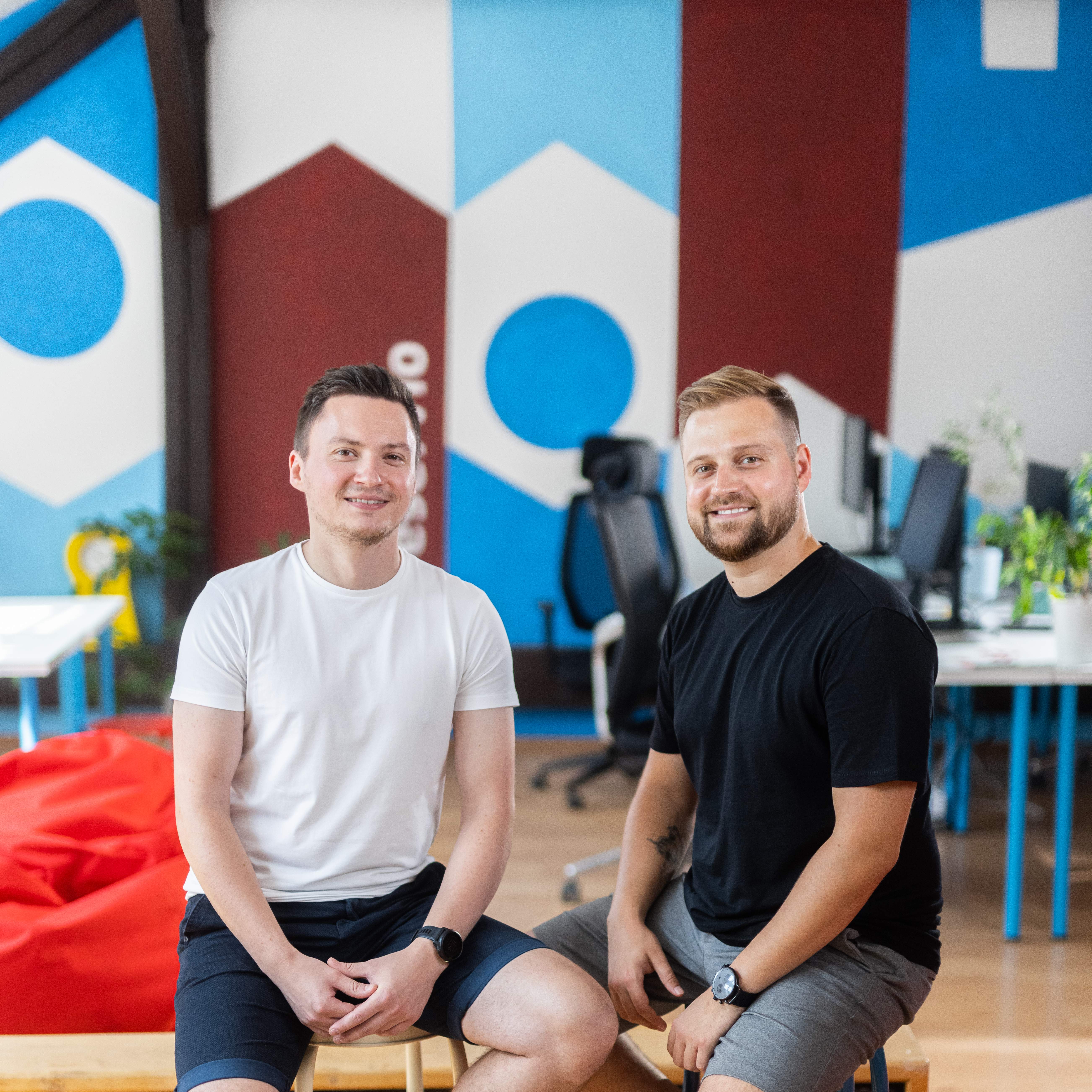 Men in the office, professional photoshoot