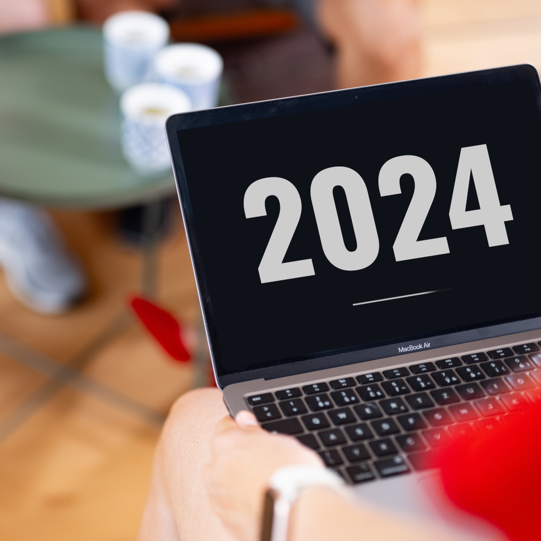 2024 on a computer screen