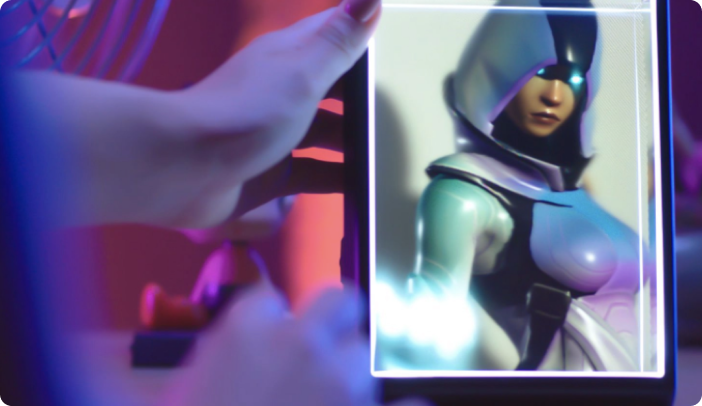 Glow Fortnite character Hologram