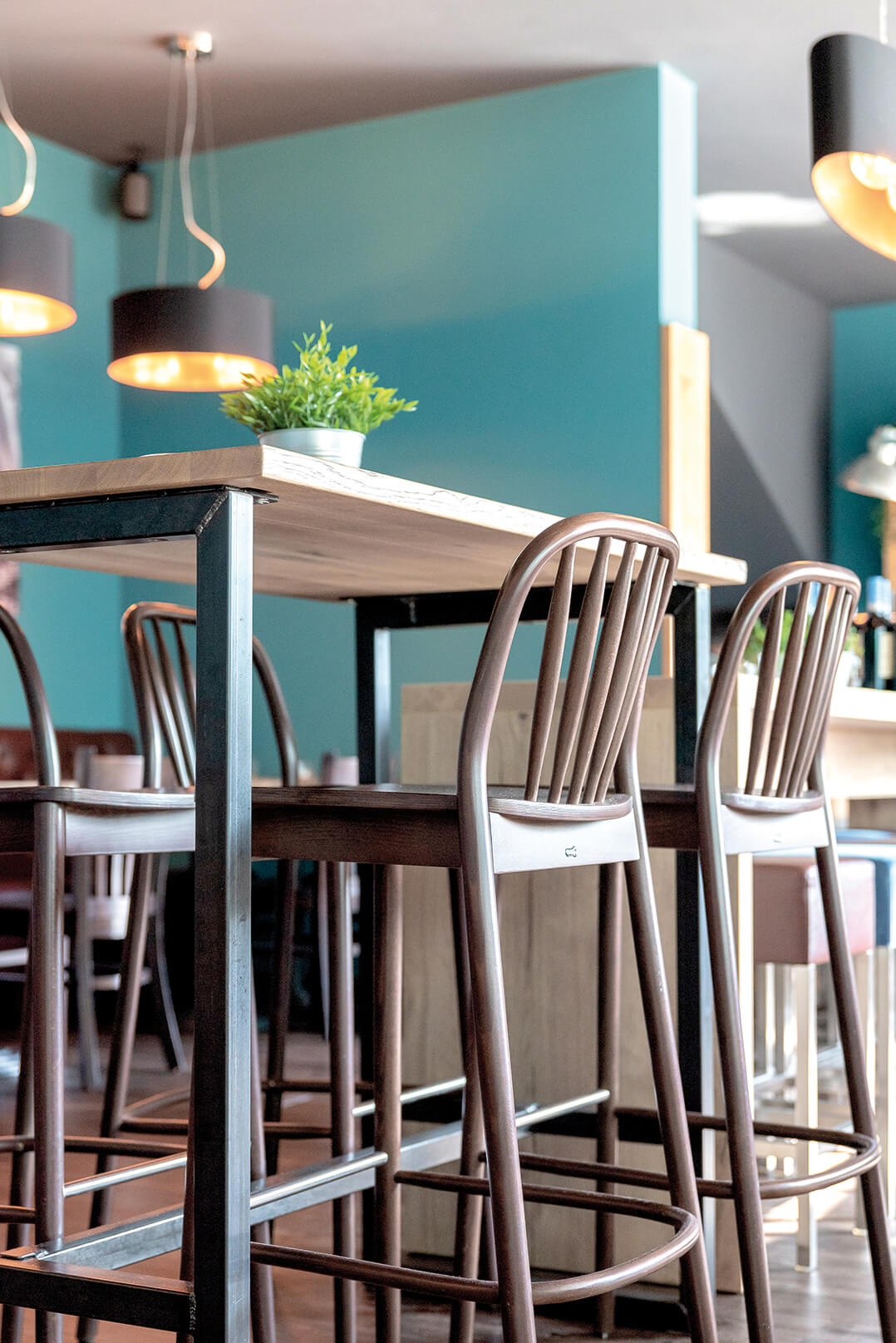 Indoor High tables for your restaurant or hotel