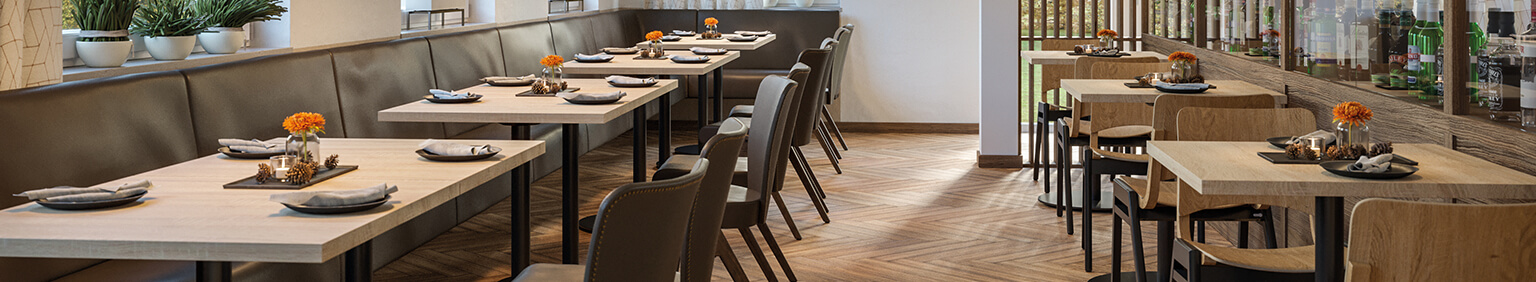 Indoor Dining tables for your restaurant or hotel
