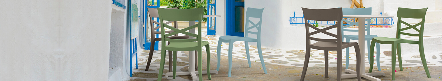 Outdoor Plastic chairs for your restaurant or hotel