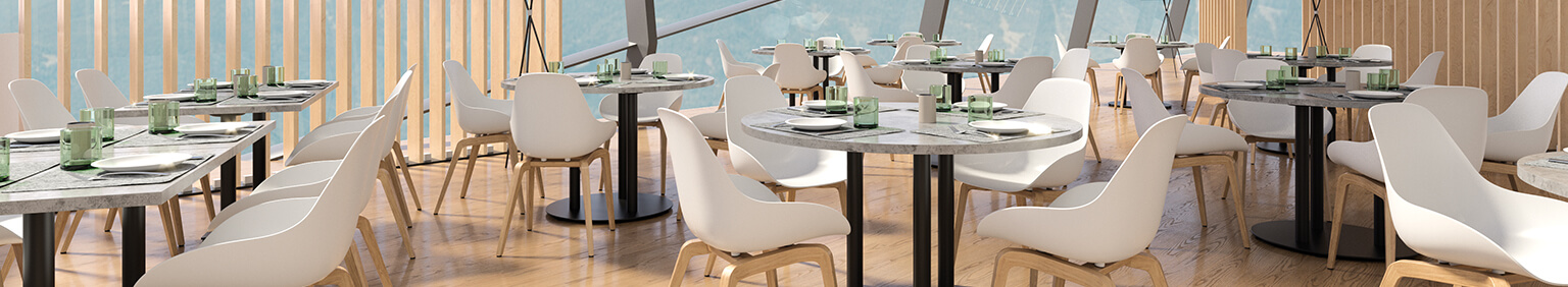 Chaises à coque pour votre restaurant ou hôtel