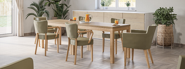 Indoor Wooden tables for your restaurant or hotel