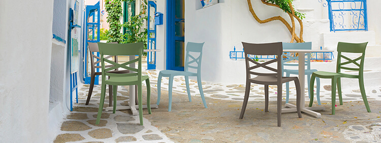Outdoor Plastic chairs for your restaurant or hotel