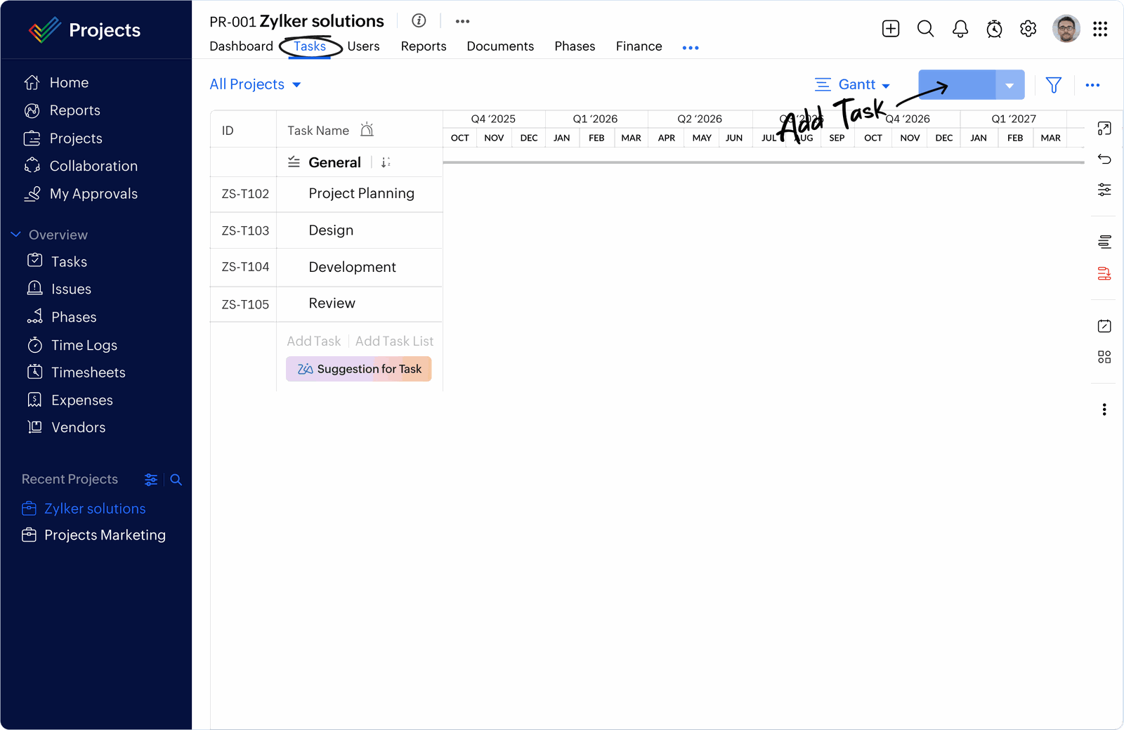 Source: Zoho Projects