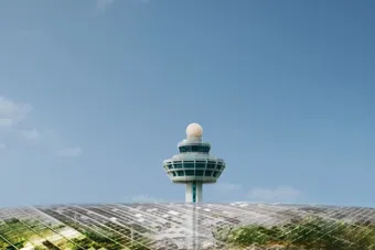 Exterior of the Jewel dome beside the Changi control tower